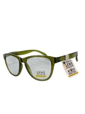 Kreedom Paisley 1 Lens Reader Glasses Green Patented Lens Technology Modern NEW